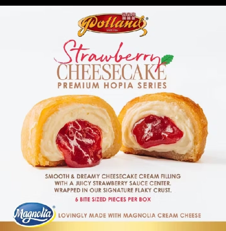 Polland Hopia Strawberry Cheesecake 6 pcs / box